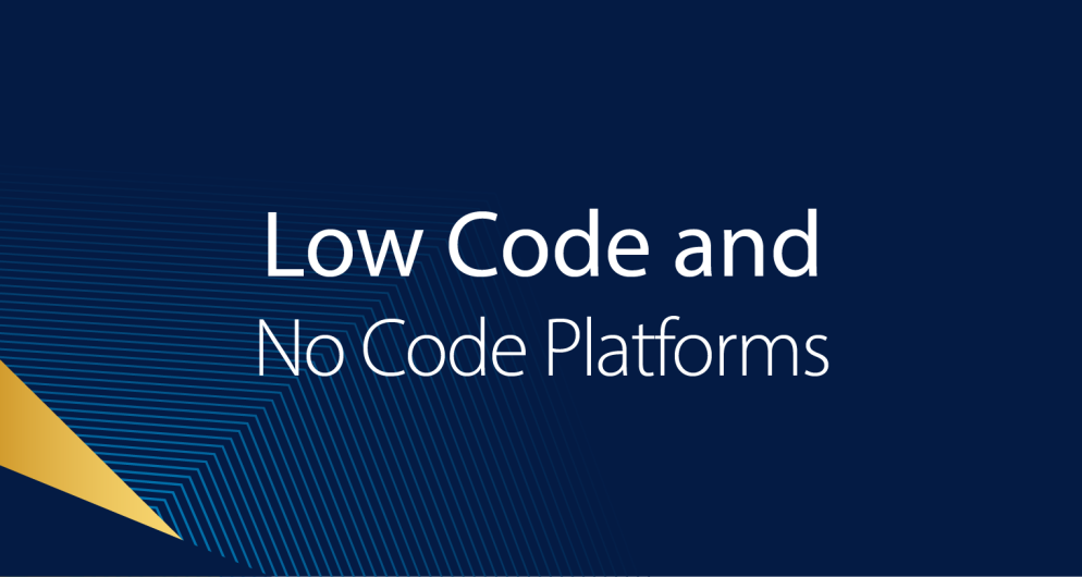 التطبيقات منخفضة التعليمات البرمجية/ بدون تعليمات برمجية No Code and Low Code Platforms